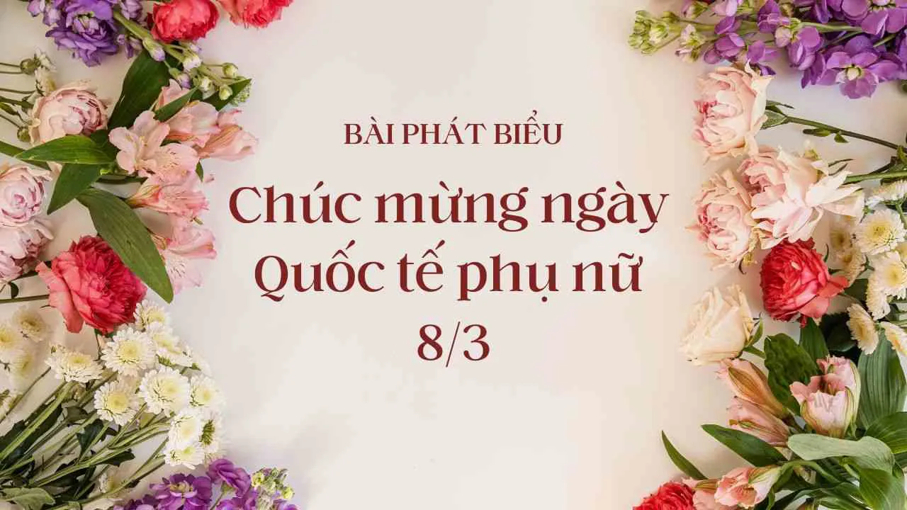 Bài phát biểu ngày 8/3 hay và ý nghĩa cho buổi lễ kỷ niệm thêm ấn tượng