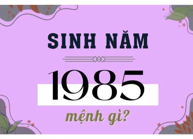 Nam, Nữ tuổi Ất Sửu sinh năm 1985 mệnh gì, tuổi con gì, hợp tuổi nào?