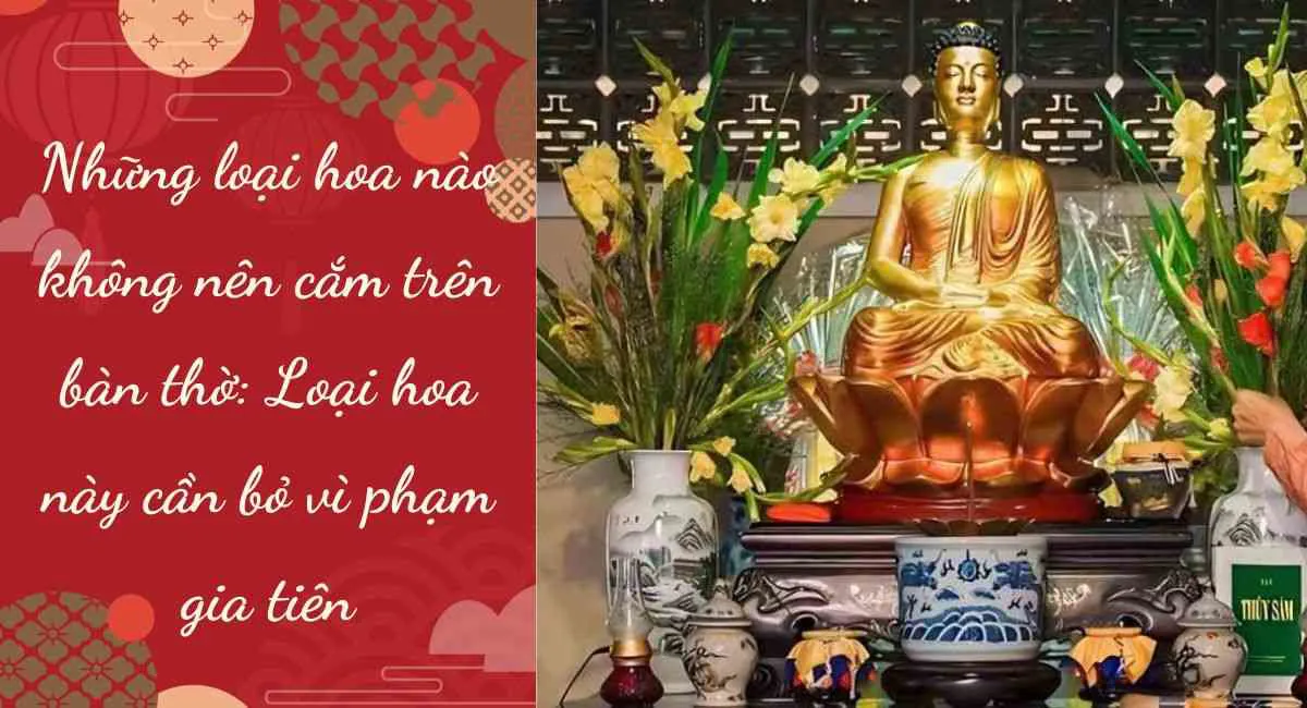 Những loại hoa nào không nên cắm trên bàn thờ: Loại hoa này cần bỏ vì phạm gia tiên