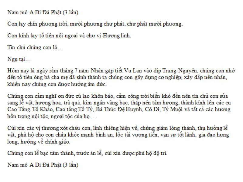 Tổng hợp các mẫu văn khấn gia tiên cho cả năm thuận lợi, hanh thông