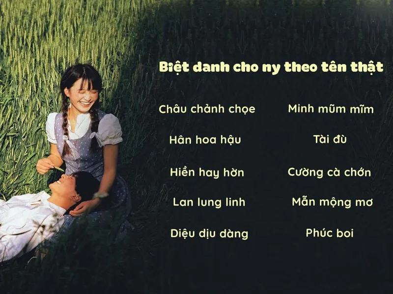 Tổng hợp cách đặt biệt danh cho người yêu cực ngọt ngào và dễ thương, nghe là mê