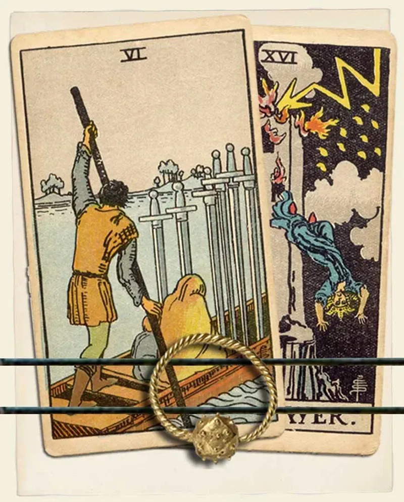 Ý nghĩa lá Six of Swords: Mạnh dạn vượt qua gian nan, thử thách để lòng bình yên